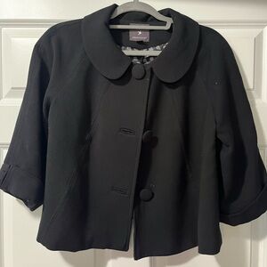 Black poncho jacket Forever21